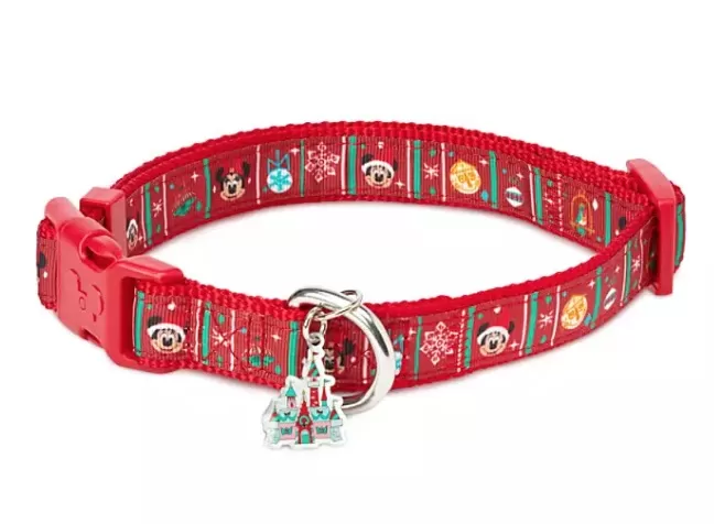 Disney Dog Collar - Mickey And Minnie Mouse Holiday 1 Disney Dog Collar - Mickey And Minnie Mouse Holiday