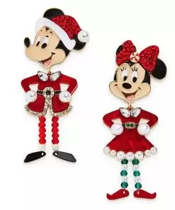 Disney BaubleBar Earrings - Santa Mickey And Minnie Mouse