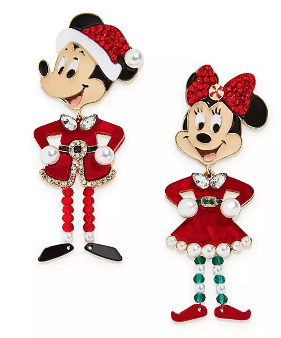 Disney BaubleBar Earrings - Santa Mickey And Minnie Mouse 1 Disney BaubleBar Earrings - Santa Mickey And Minnie Mouse