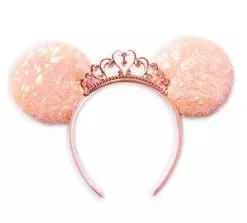 Disney Ears Headband - Minnie Mouse Princess - Coral