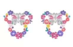 Disney Rebecca Hook Earrings - Minnie Mouse Floral Icon