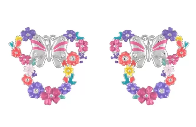 Disney Rebecca Hook Earrings - Minnie Mouse Floral Icon 1 Disney Rebecca Hook Earrings - Minnie Mouse Floral Icon