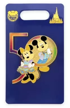 Disney 50th Anniversary Pin - Mickey And Minnie Mouse