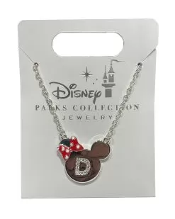 Disney Necklace - Minnie Mouse Icon - Initial