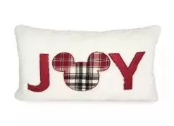 Disney Holiday Pillow - Mickey Mouse Icon - Joy